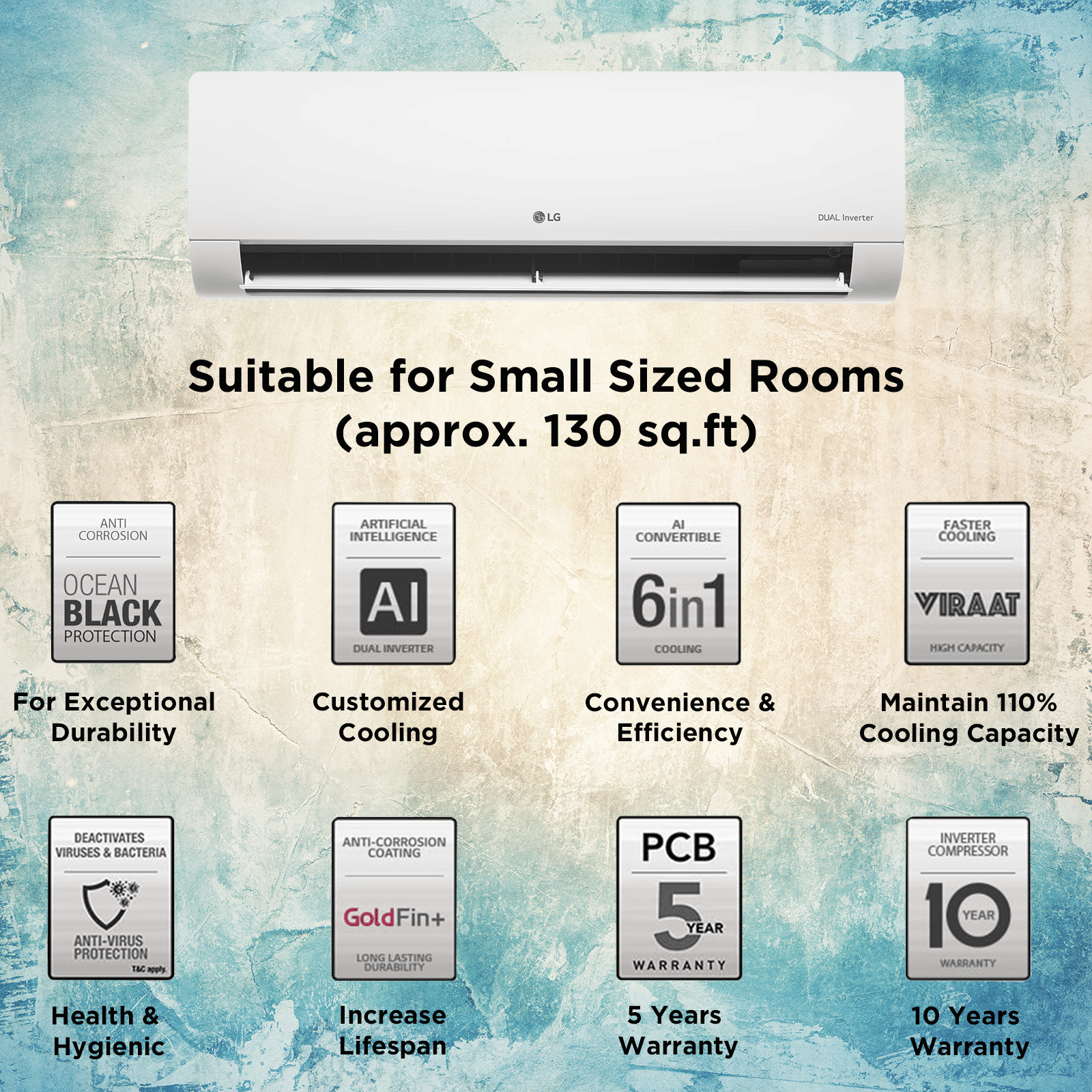 Buy Lg Ts 6 In 1 Convertible 1 5 Ton 5 Star Dual Inverter Split Ac With